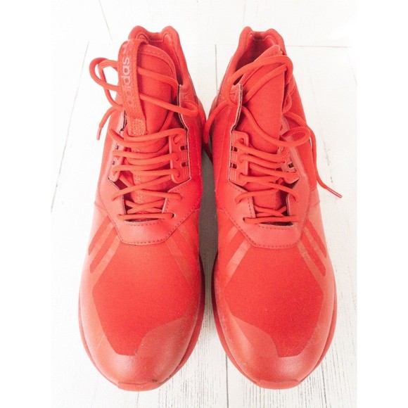 ADIDAS ORIGINAL MENS TUBULAR RUNNER “TRIPLE RED” SNEAKERS - SZ 10  Q16464 - USED main image 7